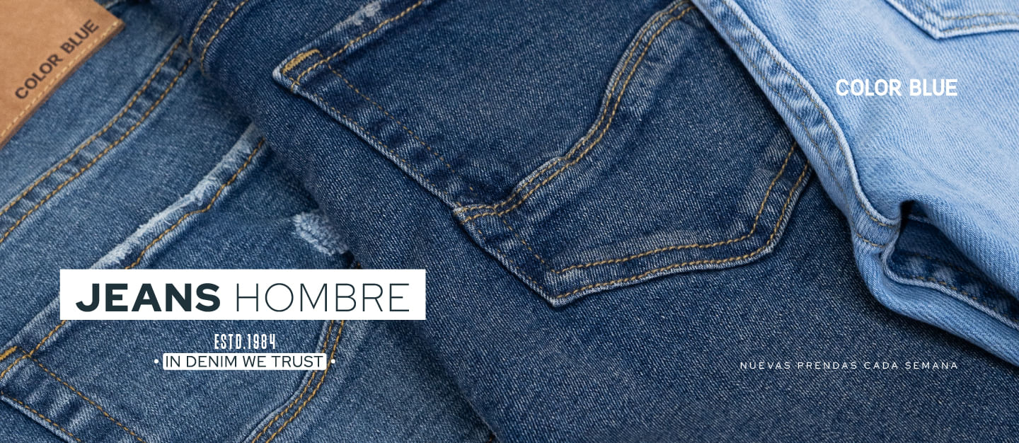 Jeans Hombre Color Blue