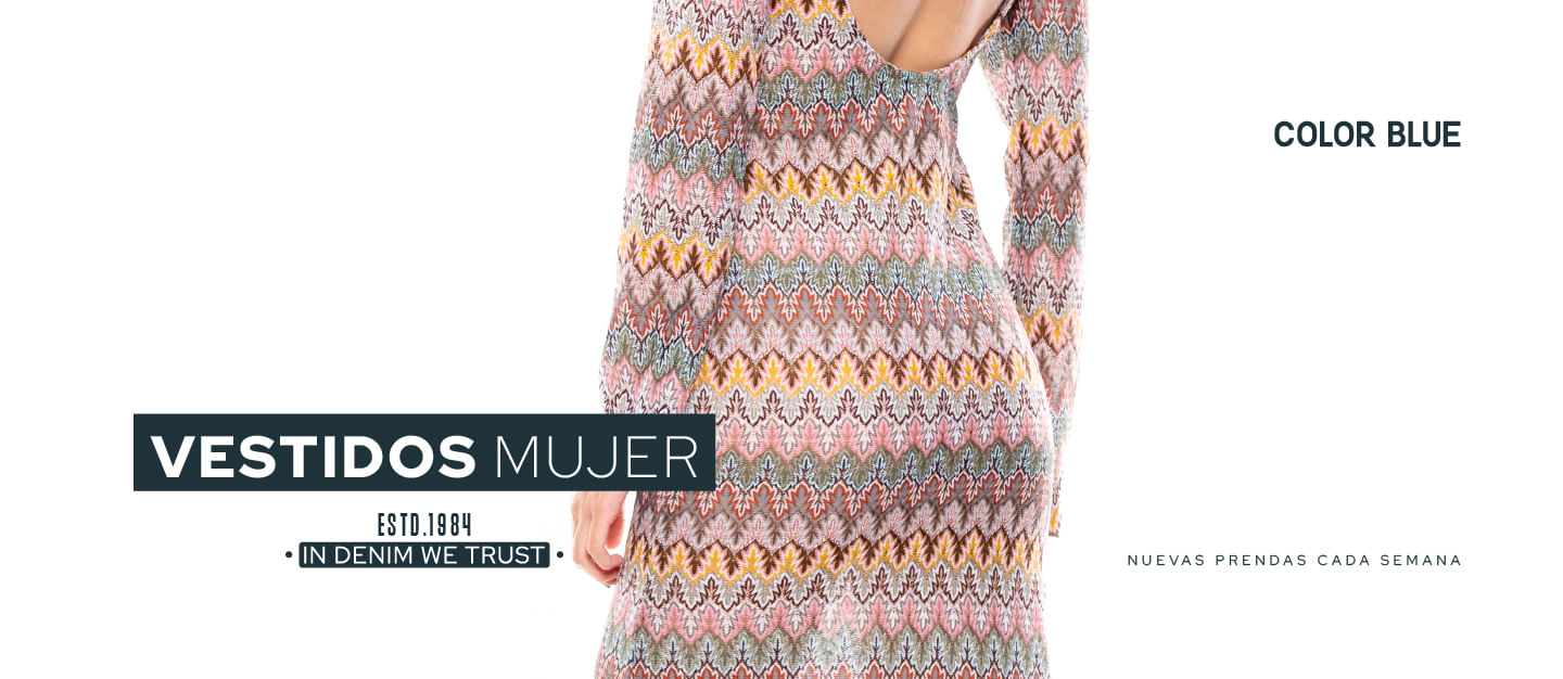 Vestidos y Kimonos Mujer Color Blue
